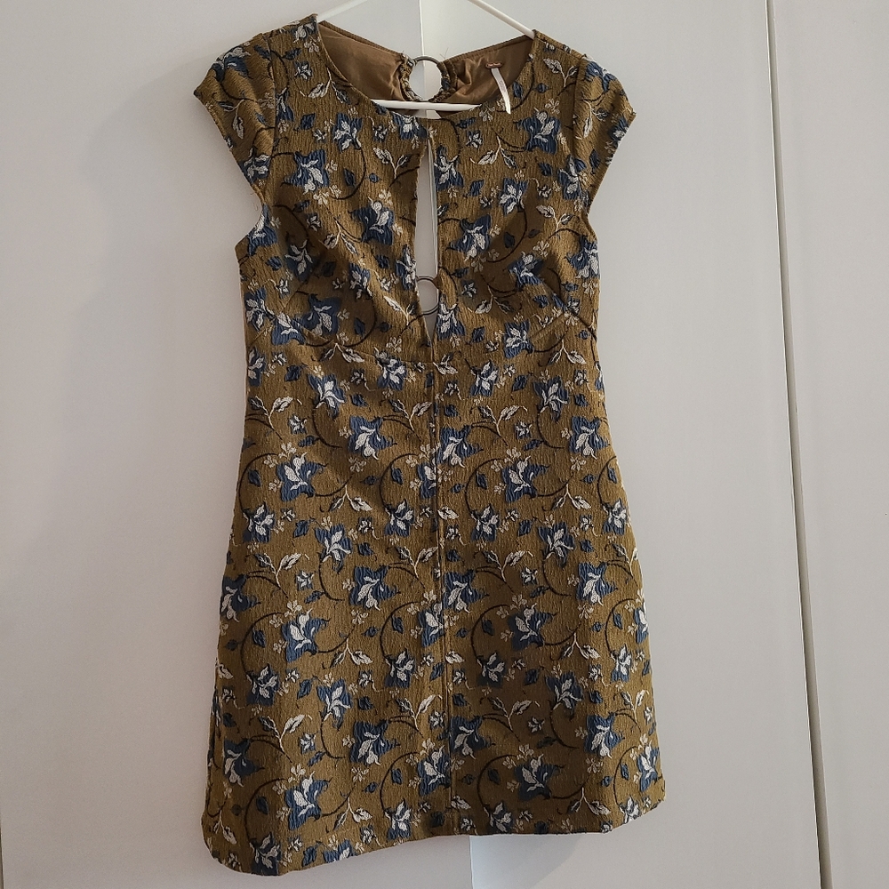 *fk fav* Free People Brocade Style Minidress (Sold On Depop)